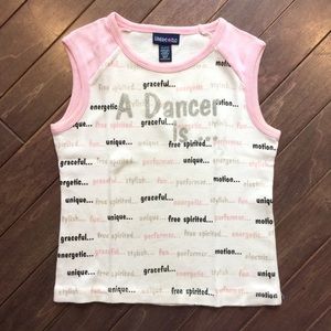 A Dancer Is... Glitter Dance Ballet Tank